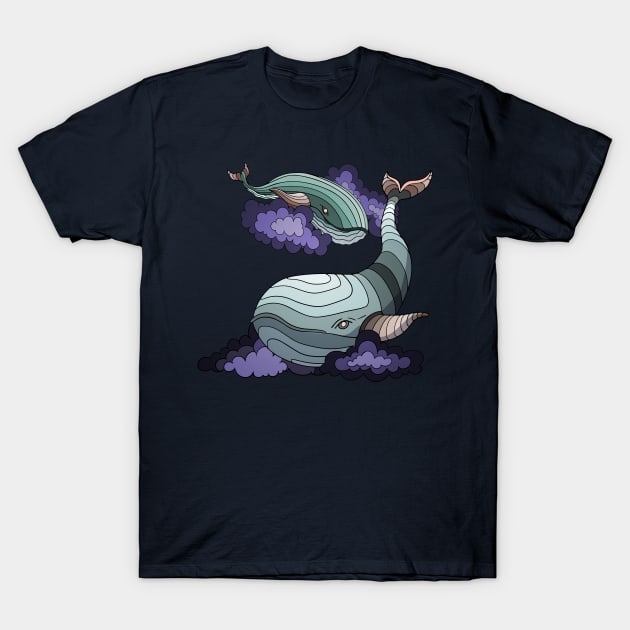 space whales T-Shirt by Bagaz